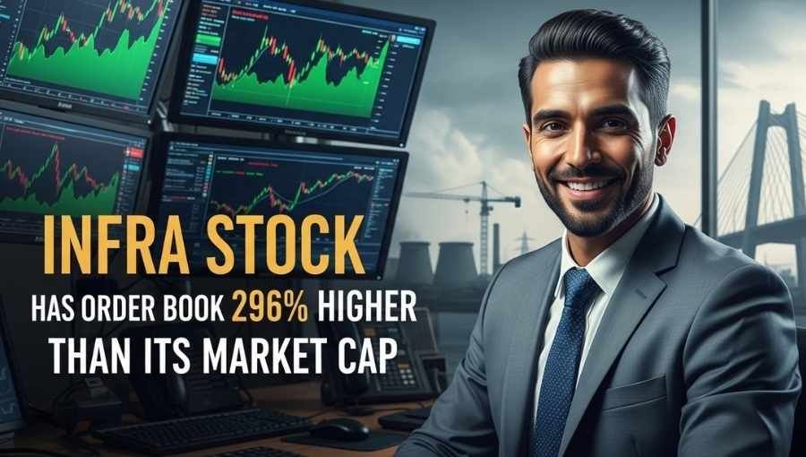 Infra stock Got 296 Percente Higher order then Market Cap